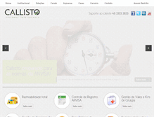 Tablet Screenshot of callisto.com.br